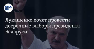 Лукашенко хочет провести досрочные выборы президента Беларуси