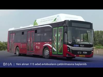 В Баку доставлена крупная партия новых автобусов. ВИДЕО