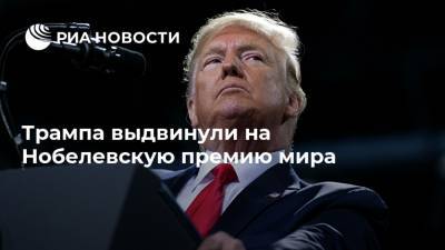 Трампа выдвинули на Нобелевскую премию мира