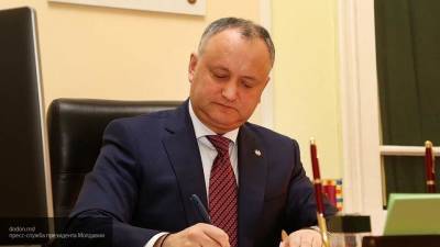 Президент Молдавии Додон принял решение баллотироваться на второй срок