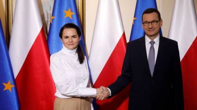 Тихановская в Варшаве встретилась с премьером Польши