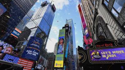 Доступ на Таймс-сквер в Нью-Йорке закрыт в новогоднюю ночь