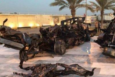 Опубликованы фотографии остатков автомоблей Сулеймани после атаки