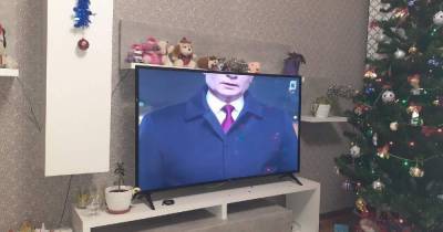 Калининградское телевидение "обрезало" Путина в новогоднем обращении (фото)