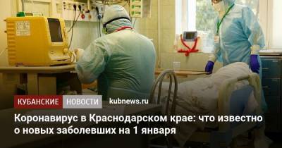 Коронавирус в Краснодарском крае: что известно о новых заболевших на 1 января