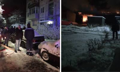 Дом загорелся в Петрозаводске за 15 минут до Нового года: есть погибшие