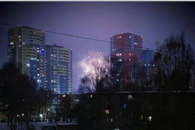 Рязанцы в соцсетях делятся фотографиями новогодних фейерверков