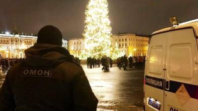 Около 700 сотрудников Росгвардии следили за порядком в новогоднюю ночь в Петербурге