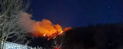 В Сочи огнеборцы ликвидировали вспыхнувший из-за фейерверков лесной пожар