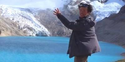 Китайский исследователь ледников исчез в водопаде — его затянуло под лед