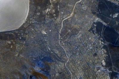 Космонавт сфотографировал новогоднюю Читу из космоса