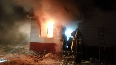 Отца и трехлетнюю дочь не удалось спасти из горящего дома
