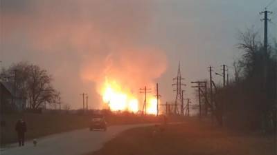 На Украине 17 населенных пунктов остались без газа из-за взрыва на газопроводе