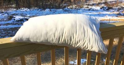 Зачем перьевые подушки следует выставлять на мороз