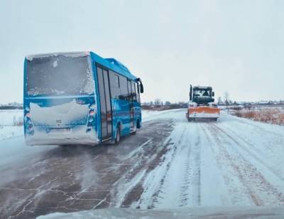 Из-за снегопада отменили рейсовые автобусы в Ульяновской области