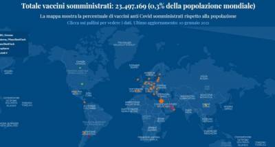 Итальянские ученые создали карту вакцинации от COVID-19 в мире