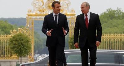 Путин и Макрон обсудили по телефону предстоящую встречу лидеров РФ, Армении и Азербайджана