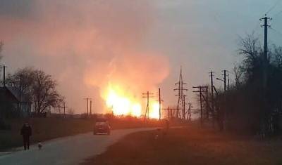 На газопроводе Уренгой - Помары - Ужгород прогремел взрыв