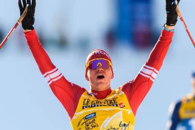 Большунов отреагировал на свою вторую победу кряду в общем зачёте "Тур де Ски"