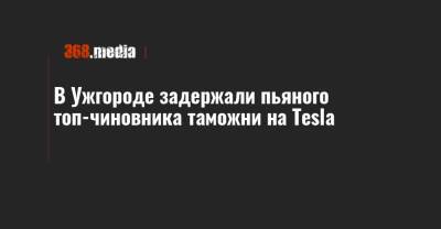 В Ужгороде задержали пьяного топ-чиновника таможни на Tesla