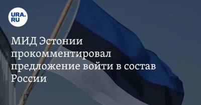 МИД Эстонии прокомментировал предложение войти в состав России