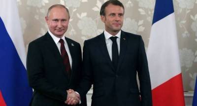 Макрон и Путин обсудили ситуацию в Карабахе