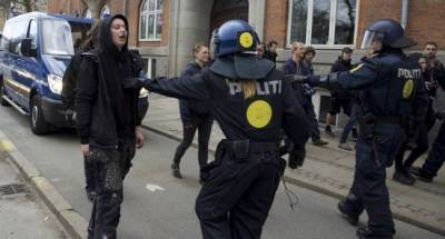 Полиция в Дании на COVID-протестах задержала 9 человек