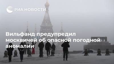 Вильфанд предупредил москвичей об опасной погодной аномалии