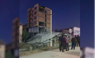 Создана правительственная комиссия по факту обрушения части строящегося шестиэтажного жилого дома в Джизаке