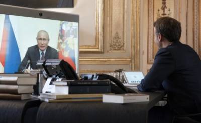 Путин и Макрон обсудили по телефону визит Алиева и Пашиняна в Москву