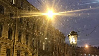 Прошедшая ночь в Петербурге стала самой морозной с начала зимы
