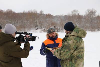 Лед на реке Оке вблизи Рязани вызывает наибольшую обеспокоенность сотрудников регионального МЧС
