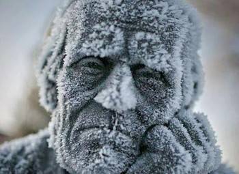 Аномальные холода могут стать причиной обморожения людей