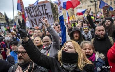 Вацлав Клаус - В Чехии протестовали против локдауна - korrespondent.net - Чехия - Прага