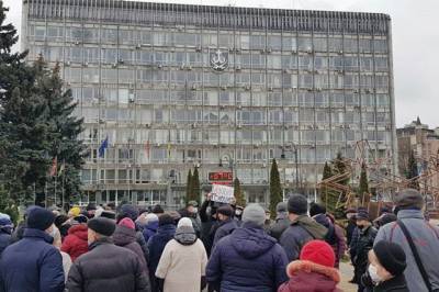 В Виннице прошел митинг против повышения цен на газ