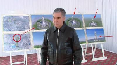 В Туркменистане породили тендер на строительство 300-метровой стелы