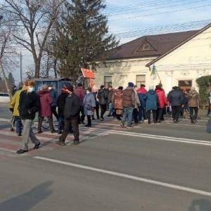 В украинских регионах активисты протестуют против повышения тарифов на газ. Фото. Видео