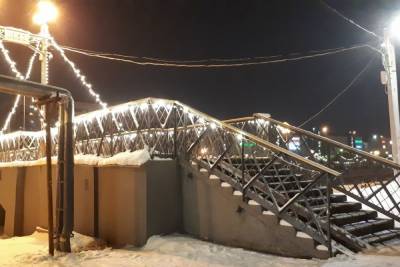 Новый год удался – с праздничного моста в Иванове украли пятьдесят ламп