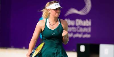18-летняя украинская теннисистка вышла в полуфинал турнира в Абу-Даби, проиграв первый сет 0:6