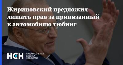 Жириновский предложил лишать прав за привязанный к автомобилю тюбинг