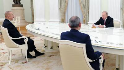 Переговоры Путина, Алиева и Пашиняна продлились почти четыре часа