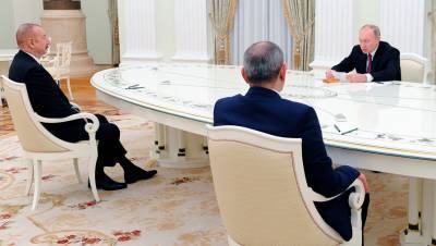 Завершились переговоры Путина, Алиева и Пашиняна