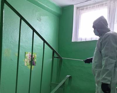 Дезинфекция многоквартирных домов продолжается в Ульяновске