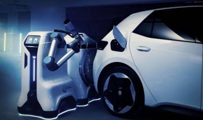 Volkswagen придумал необычный способ зарядки электрокаров