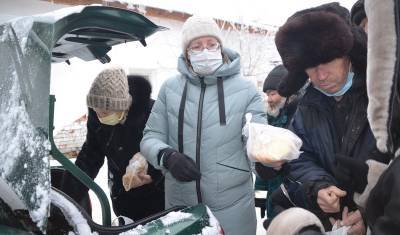 В Тобольске в морозы для бездомных организовали горячее питание