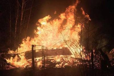 Человек сгорел вместе с домом в Тверской области