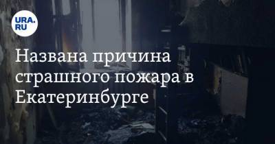 Названа причина страшного пожара в Екатеринбурге. Фото, видео