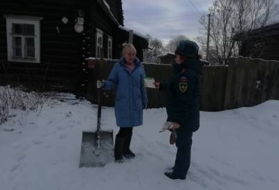 МЧС напомнил жителям Луги о правилах безопасности во время морозов
