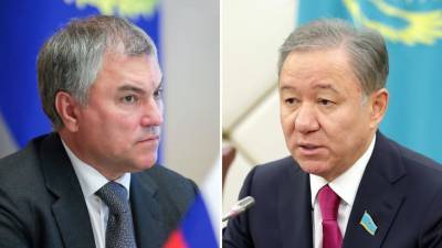 Володин поздравил председателя Мажилиса с успешными выборами в Казахстане