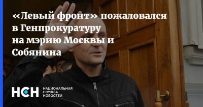 «Левый фронт» пожаловался в Генпрокуратуру на мэрию Москвы и Собянина